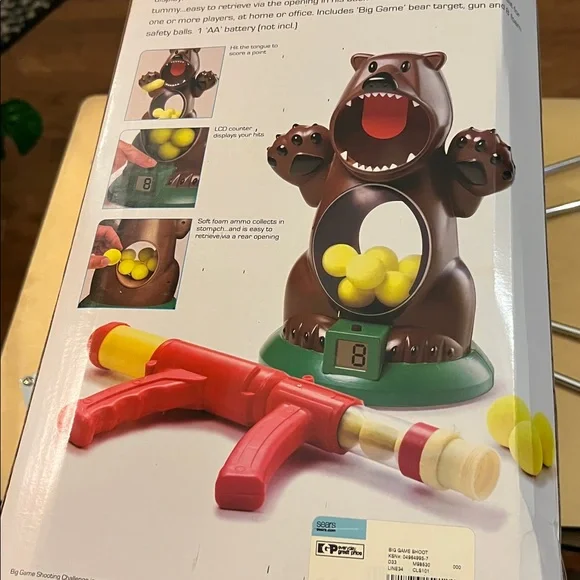 Shooting Challenge Bear Toy with Red and Brown Colors - Picture 7 of 9